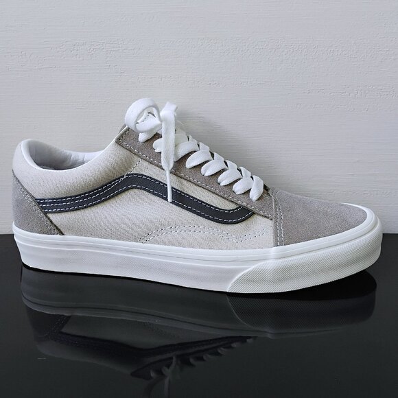 Vans Men's Old Skool Suede / Canvas Sneaker in Awesome Earth Tones Moon Rock - Picture 1 of 11